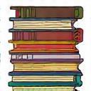 Ícone de pilha de livros.